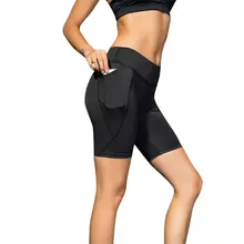 Женские спортивные шорты для йоги, с высокой талией, тянущиеся, для фитнеса, спортзала, бега, тренировки, облегающие леггинсы, короткие штаны