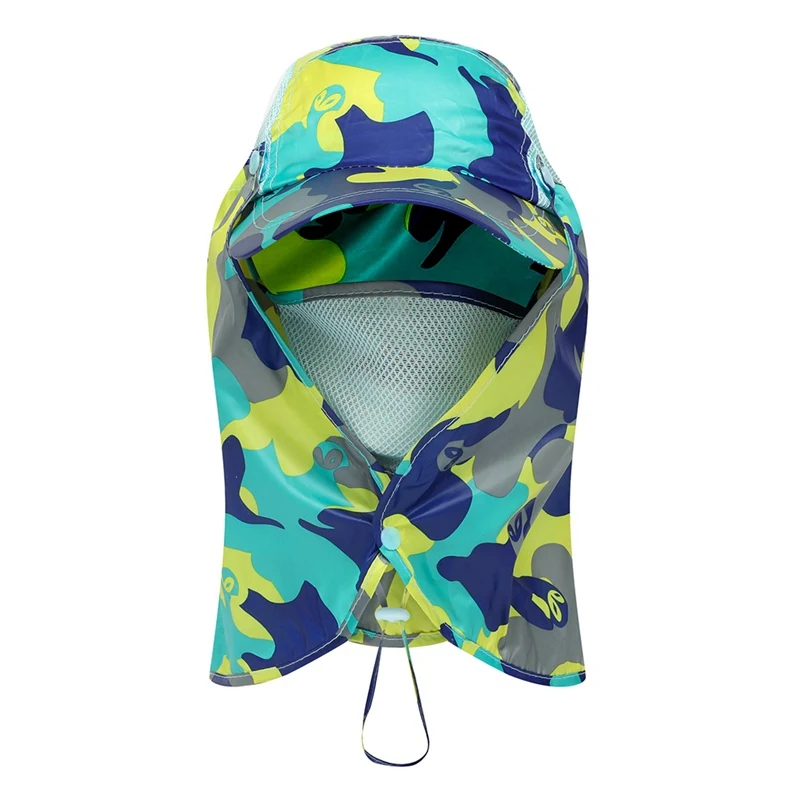 

Sun Hat Fishing Caps Mouth Cover Chapeau Men Women Quick-Drying Sunshade Uv Protection Removable Outdoor Sportswear Headgear