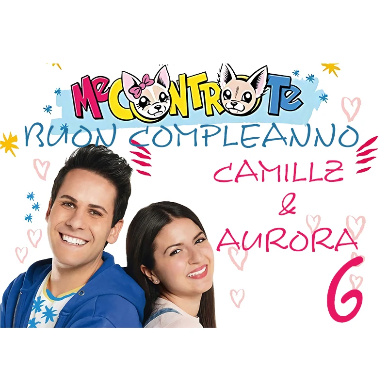 InMemory ME CONTRO TE   Youtube Backdrops Kids  Ƽ Photocall Buon compleanno Custom 7x5ft