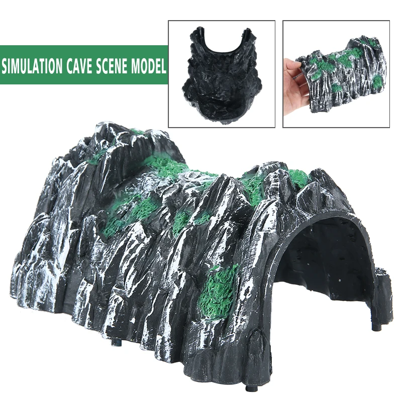 Plastic Rockery Tunnel Track Train Slot 187 Scale Model Toy Train