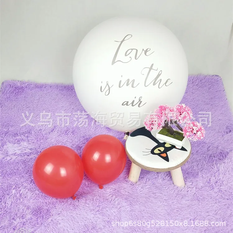 Amazon 36 дюймов белый печатный шар с водородом LOVE Is in the Air для вечеринки, дня рождения ко Дню Святого Валентина воздушный шар
