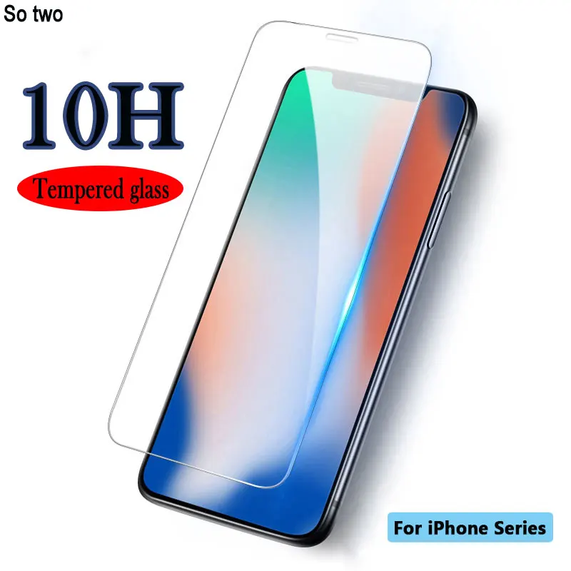 2 шт. защитное закаленное стекло для iPhone 11 Pro Max XR Защитная пленка X XS XR|Защитные