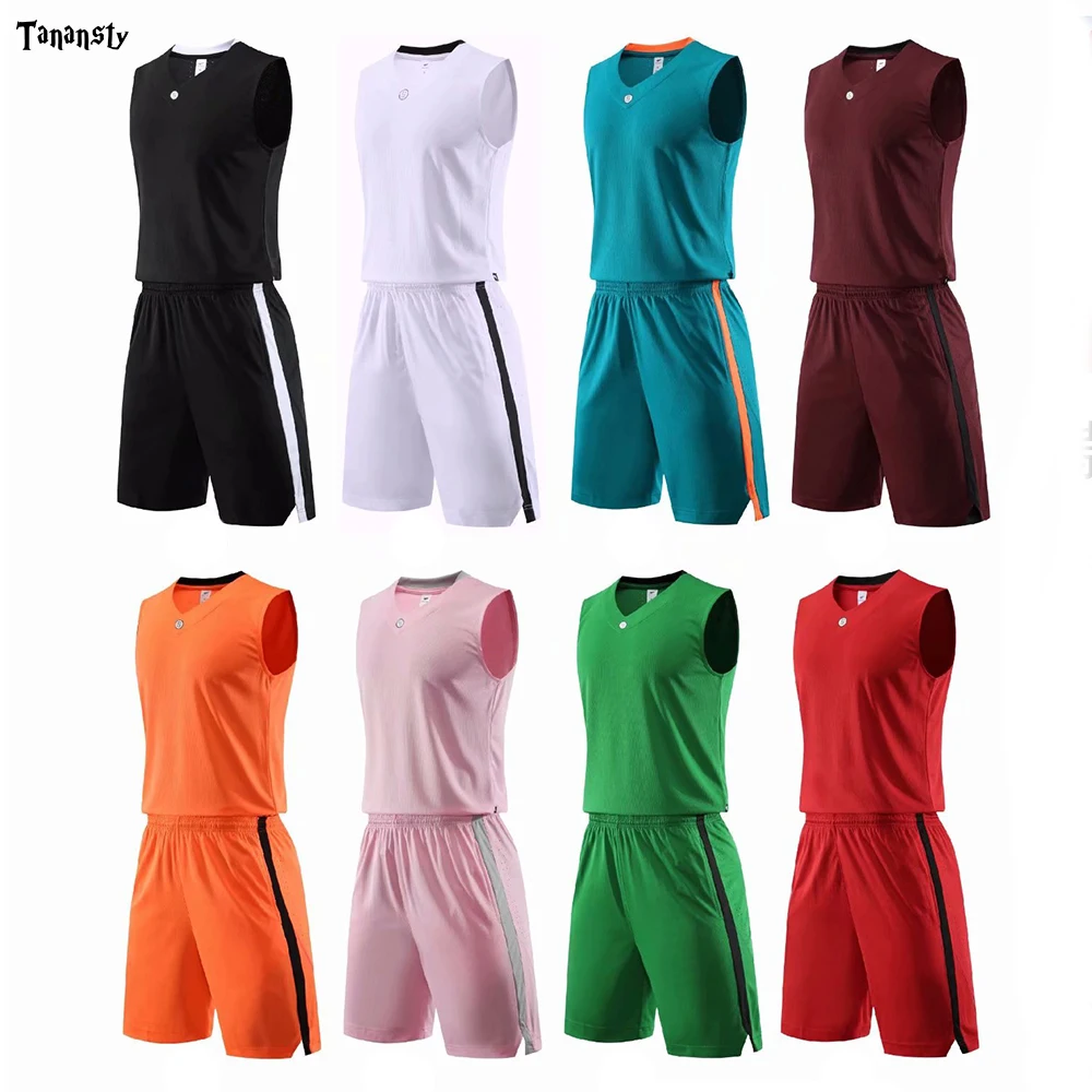 NEW Custom Basketball Uniforms Mens Youth Sports Suits Breathable DIY College Basketball Jerseys Blank Basketball Shirt White