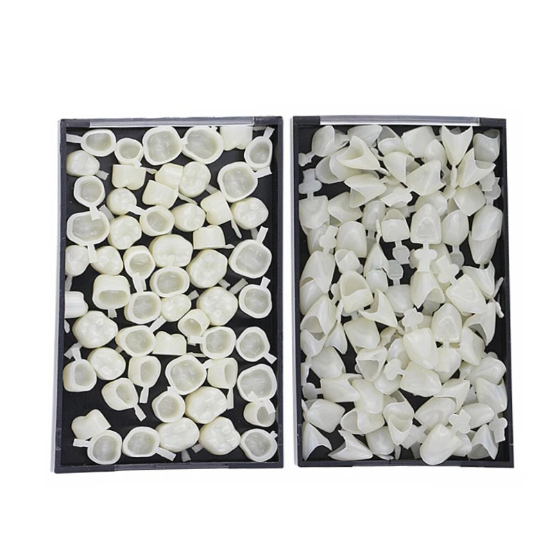 2X50Pcs стоматологическое оборудование смешанные временные зубные короны передние