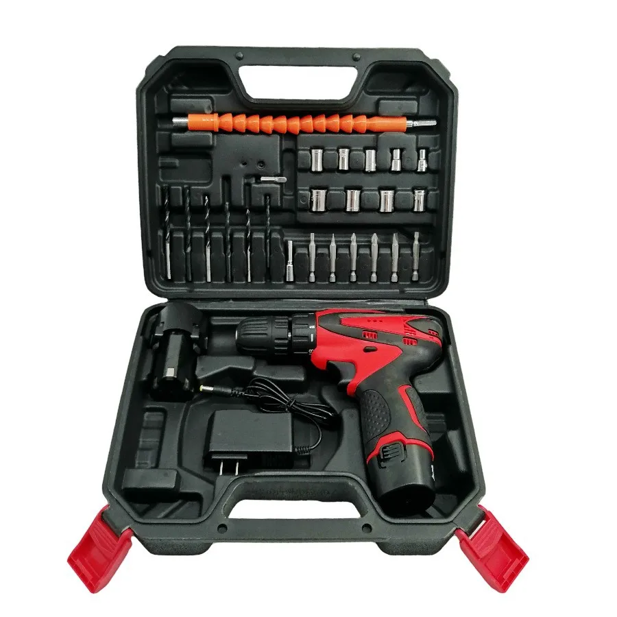 

Meetings Will 12V Rechargeable Drill Electric Screwdriver Electric Tool Kit Multi-functional Household Pistol Lithium Electric D