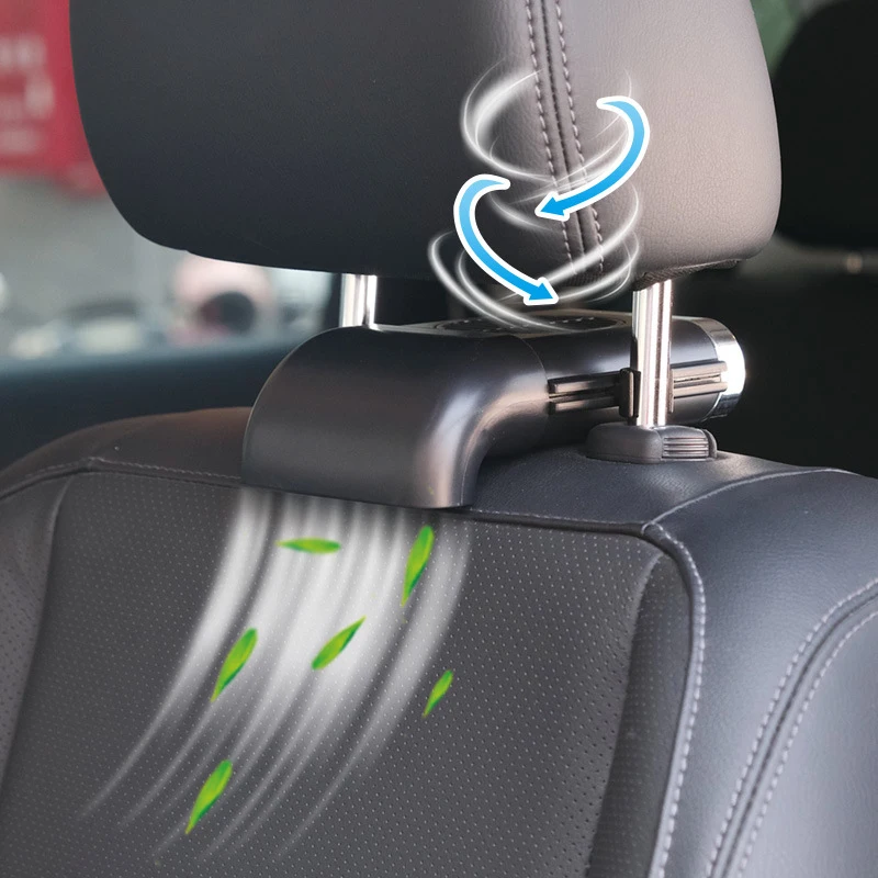 Автомобильный мини-вентилятор с USB-портом складной бесшумный 3-ступенчатый