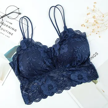

Women Push Up Bra Seamless Plus Size Wireless Lace Bralette Intimates Underwear Sexy Lingerie Full Cup Brassiere