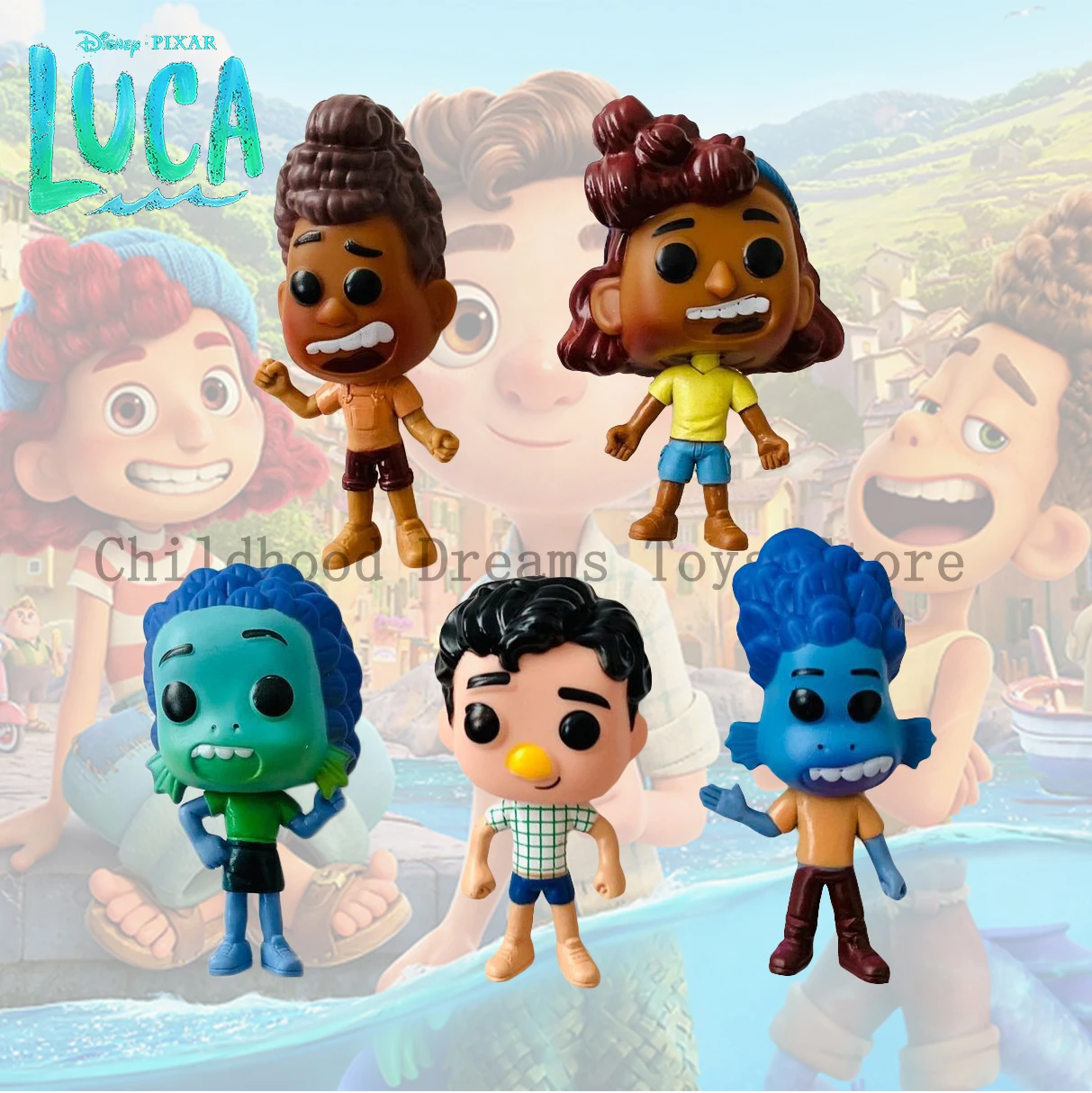 5 шт./компл. Luca Pixar Disney Морские Монстры Альберто Джулия фигурка модель игрушки для