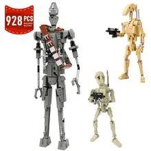 

Moc Space Wars Assassin Droids Mandalorianed Building Blocks Action Figures Battle Robot Bricks Educational Toys for Children
