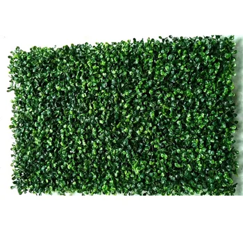 

Plastic Artificial Lawn Plant Fake Grass Mat Greenery Panel Fence Garden Yard