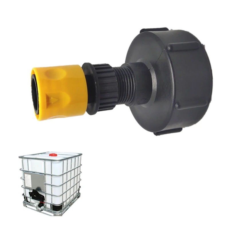 

IBC Tote Tank Drain Adapter Garden Hose Connector Quick Coupling 3/4 Parts Sale