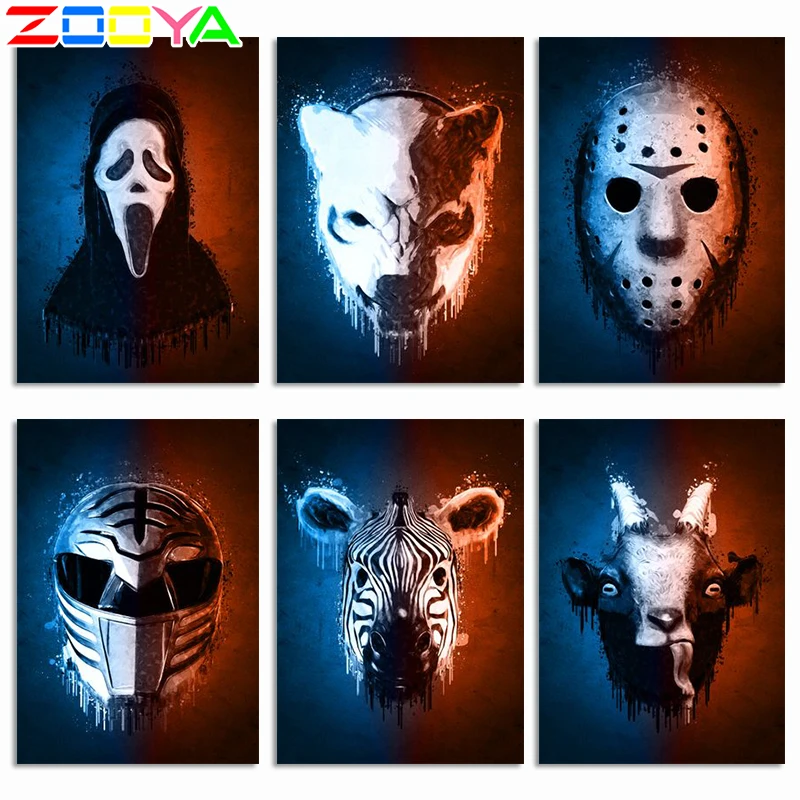 ZOOYA 5D алмазная живопись сделай сам полный квадрат Новое поступление маска