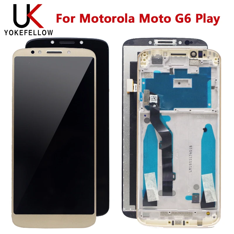 

LCD Display For Motorola Moto G6 Play LCD Display Digitizer Touch Screen Replacement For Motorola Moto G6 Play LCD Black Gold
