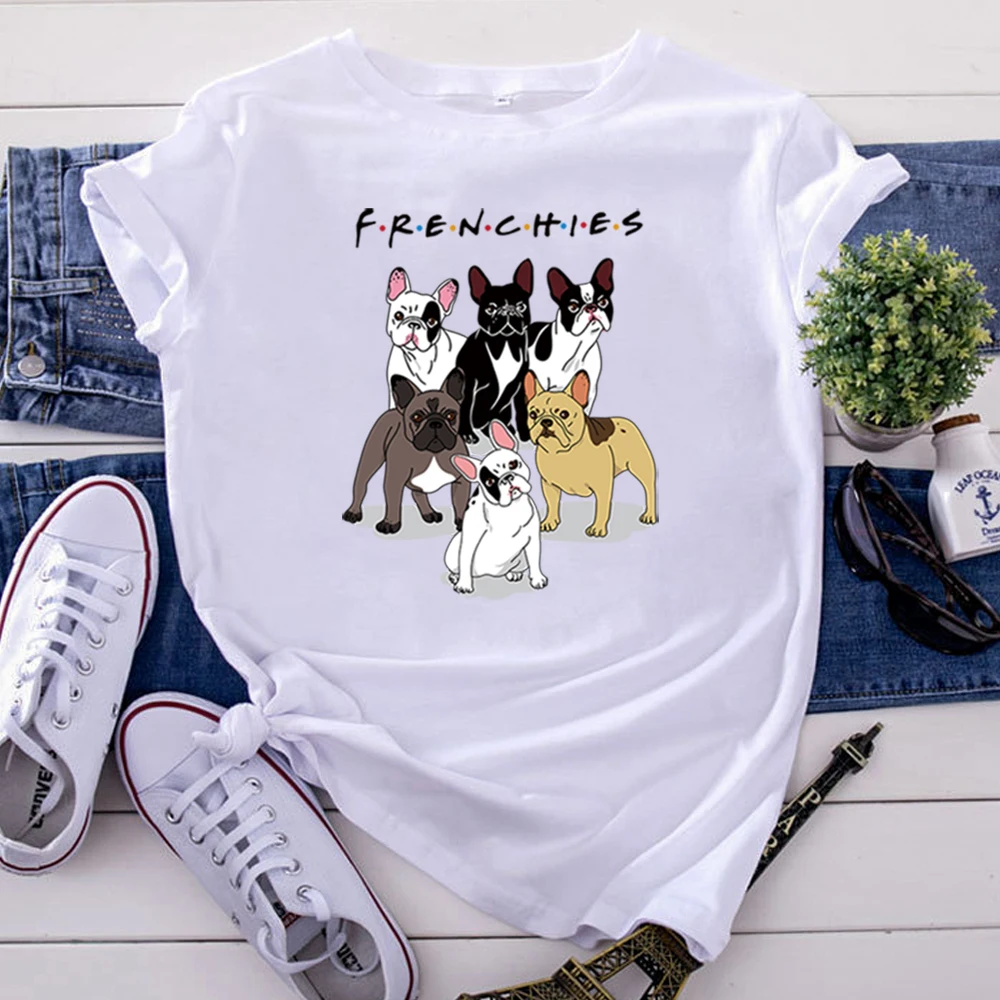 Dachshund Six Dog Clothing Lovely Cartoon Printed T Shirts For Women Punk Casual Short Sleeve Tops Kpop Vintage Woman Tshirts