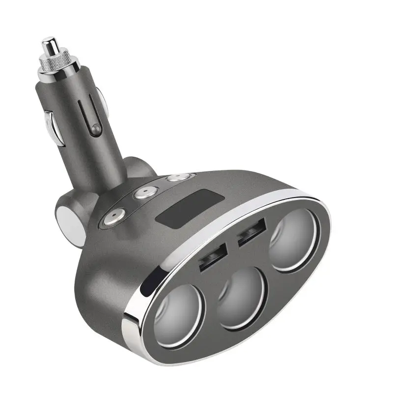 Автомобильный адаптер для зарядного адаптера Dual USB штекер 3 синий светодиодный светильник данные кабели, легко носить с собой подходит для детей возрастом от 12V 24V 120W авто аксессуары
