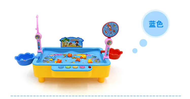 Four Fishing Play House Parent And Child Interactive Double Layer Fishing Magnetic Children Fishing Toys