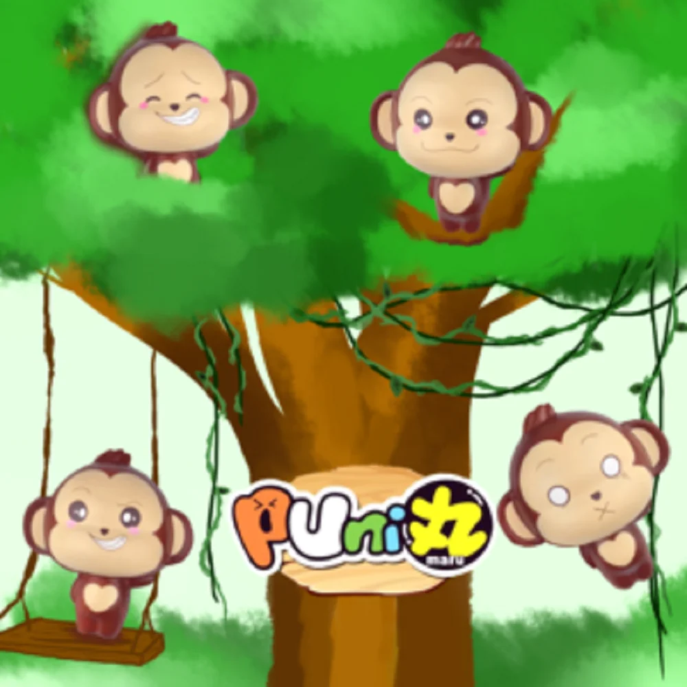 Punimaru Squishy animal monkey Soft Can squeeze Scented Kids Relieve stress Toy