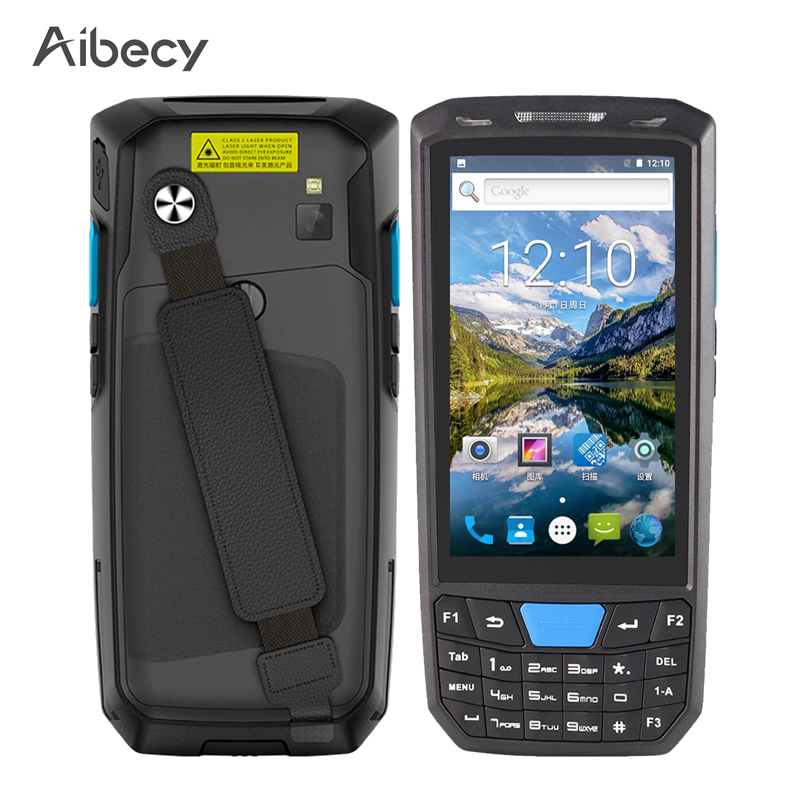 Терминал Aibecy КПК 1D сканер штрих-кода сборщик данных Android 8 1 4G Wi-Fi BT с сенсорным