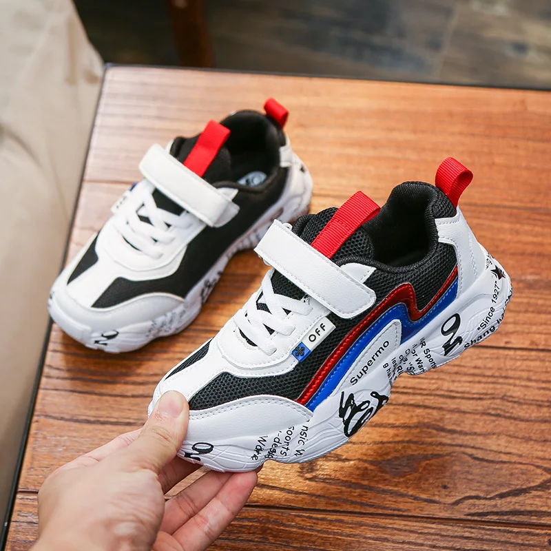

Spring New Youth Boys Casual Sneakers Designer Children Walking Shoe Outdoor Baby Boy Mesh Gym Shoes Soft Sole Boy Sport Shoes