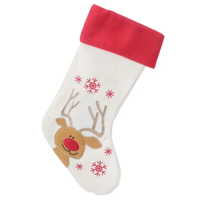 Рождественские чулки; носки в подарок с изображением Санта-Клауса и лося; рождественские подарки; сумка; милые подарки; сумка для детей; украшение для камина и рождественской елки
