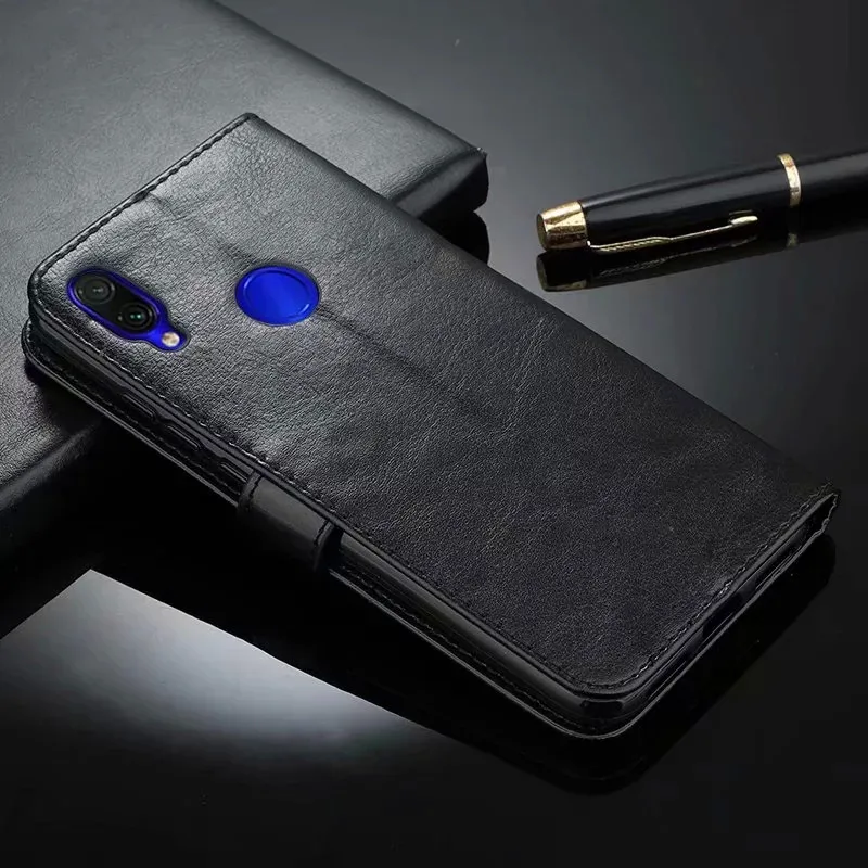 Vintage Leather Case for Xiaomi Mi 5 6 8 9 SE A1 A2 A3 Lite Mix 2 2s Note 3 Play Redmi Go 6A 7A 7 Wallet Cover Book Flip Case