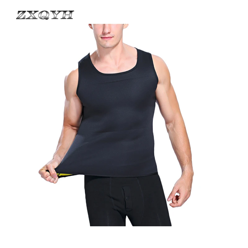 

ZXQYH Neoprene Slimming Vest Men Fitness Sport Clothing Body Shapewear Running T-shirts Weight Loss Vests Hiking Training Vests