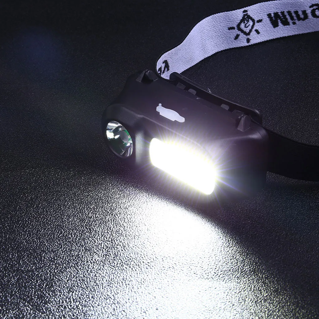 Велосипедные фары Xpe Cob Led 6-mode головной ремень для фонарика Регулируемый фонарик на голову USB Перезаряжаемый Головной фонарь фара безопасности Fleshlight