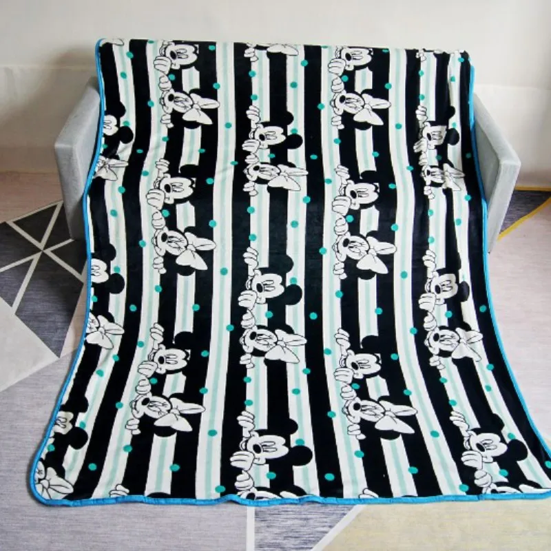 

Disney Mickey Kid's Soft Comfortable Throw Blanket Warm Children's Bedspread 3D Printed Summer Quilt for Sofa/Bed/Car Portable
