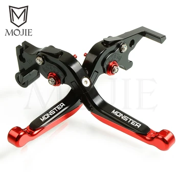 

Motorcycle Accessories CNC Adjustable Folding Extendable Brake Clutch Levers For DUCATI 821 MONSTER/Dark/Stripe 2014-2017 2015