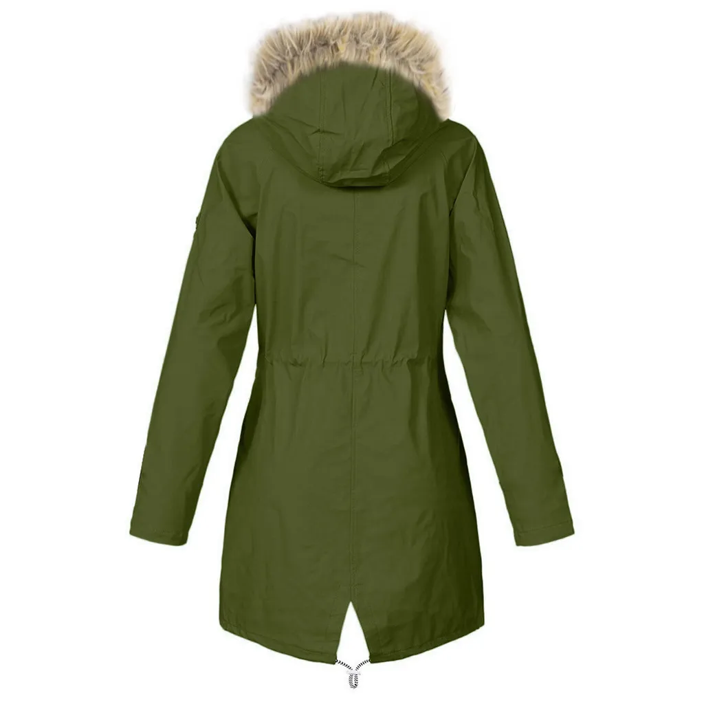Womail Women's Casual Waterproof Jackets Hooded Coat Autumn Winter Windbreaker Jackets Female Plus Size women jacket