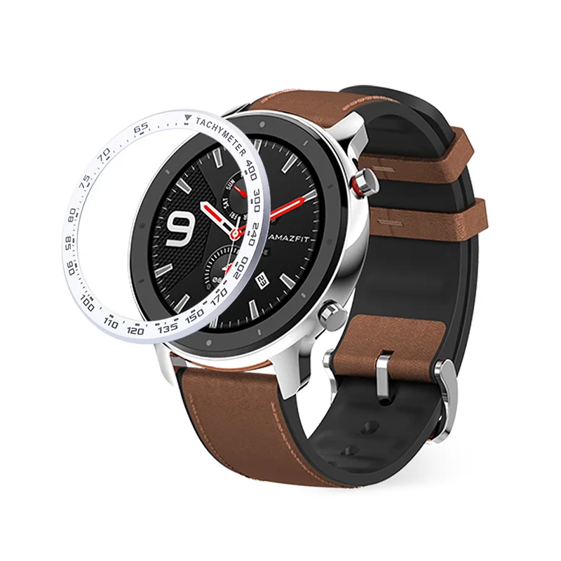 

For Xiaomi Amazfit GTR 47MM Metal Outer Edge Cover Bezel Ring Dial Scale Speed Tachymeter Case For Amazfit GTR 47 Gift Film