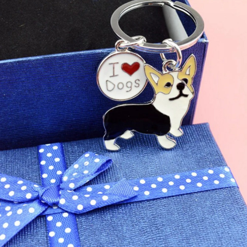 1 брелок Corgi Dog прекрасный автомобильный очень подарок форма фигура собаки дешево
