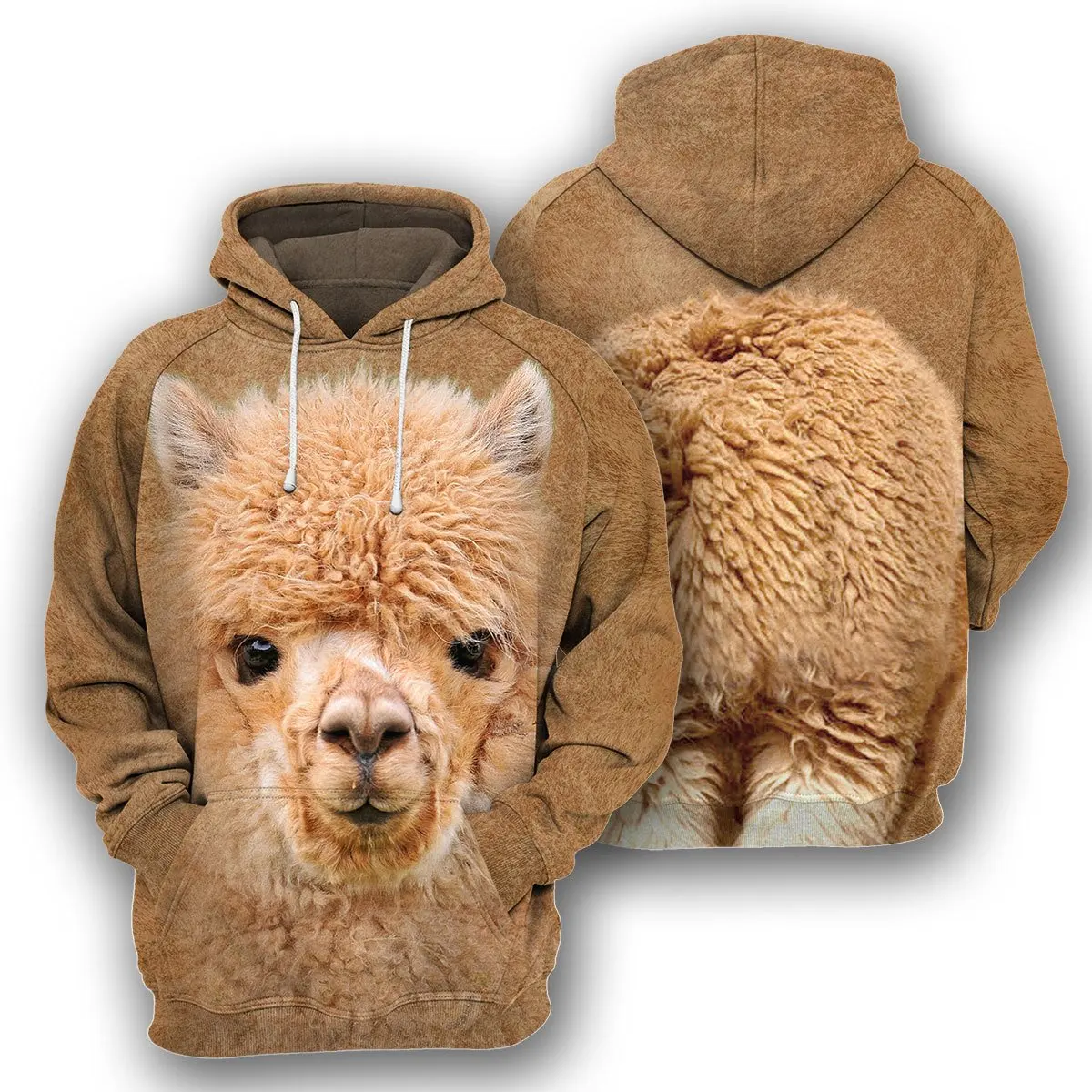 

3D Printed Hoodie Spring/Autumn Alpaca For Women Unisex Harajuku Fashion Animal Hooded Sweatshirt Casual Jacket Pullover