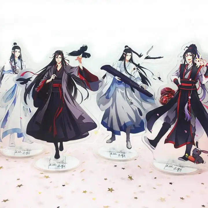 2 шт. аниме Mo Dao Zu Shi Lan WangJi Wei WuXian акриловая подставка модель 16 см