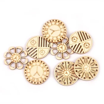 

Mixed Clocks Pattern Unfinished DIY Christmas Wooden Cutout Embellishments Decorations Crafts Christmas Decorations For Home
