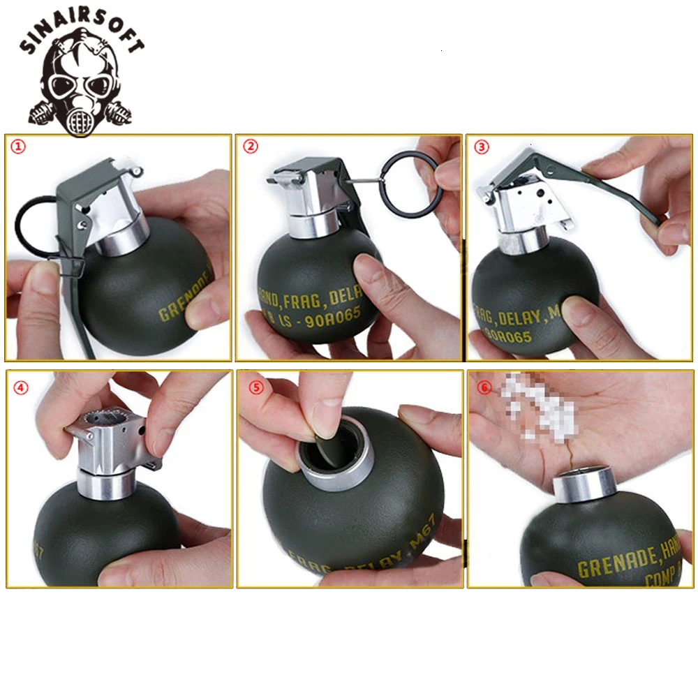Airsoft M67 Осколочная Граната модель манекена Молле система BB чехол пластиковый