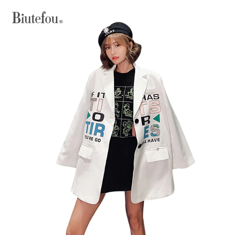 

2019 Autumn fashion v-neck jackets cartoon sequins women chic Blazers