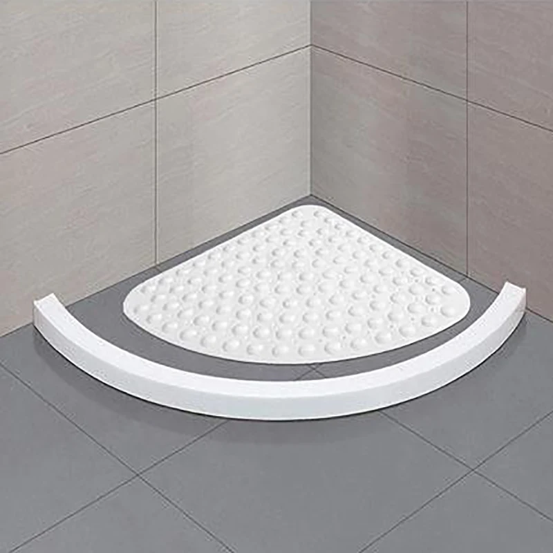 Угловой коврик для душа, резиновый противоскользящий квадратный коврик для ванной, антибактериальный присоска для душевой ванны, нескользящий коврик для ванной 54X54 см
