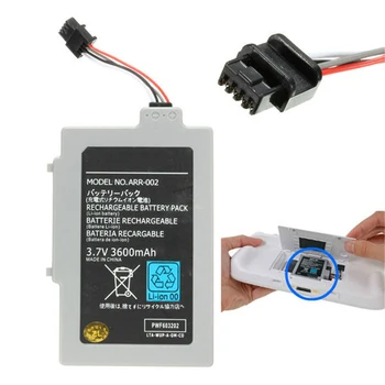 

1pc 3.7V 3600mAh Rechargeable Li-ion Battery for Wii U Gamepad Battery Pack for Wii-U GamePad Controller Joystick