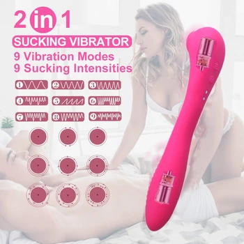 Clitoral Sucking Vibrator with Vibrating Egg, 2 in 1 G-spot & Clitoris Stimulator, Rechargeable & Waterproof Nipples Clit Sucker 4