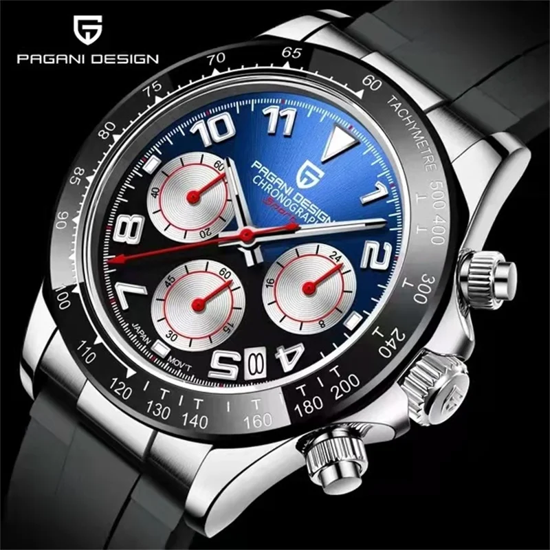 2021 PAGANI Design Top Marke Neue Sport Männer Quarz Uhren сапфировый Автоматический хронограф Japan VK63 Uhr