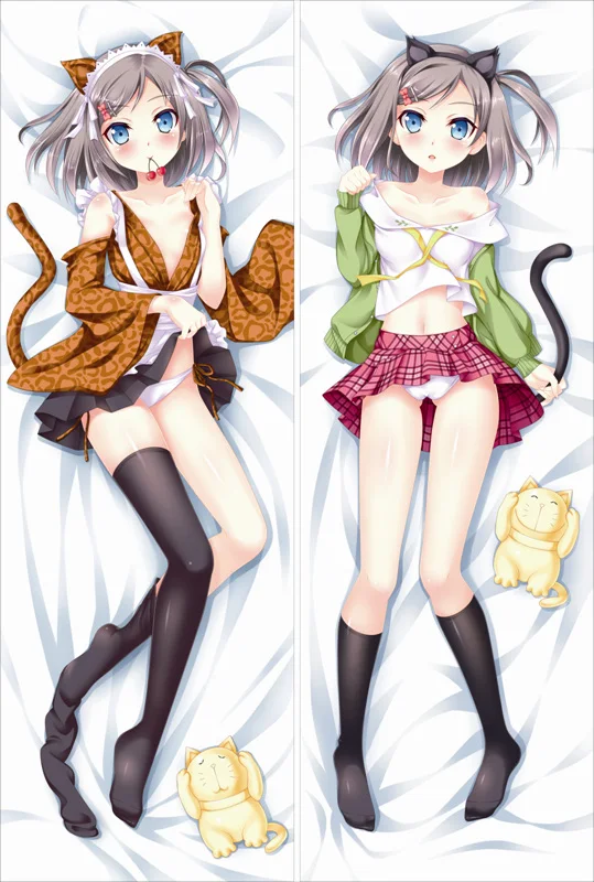 S15 Аниме Hentai Ouji to Warawanai Neko Dakimakura, чехол с персонажами цукико цуцукакуши, чехол, хеннеко обнимает тело, наволочка - Цвет: S15