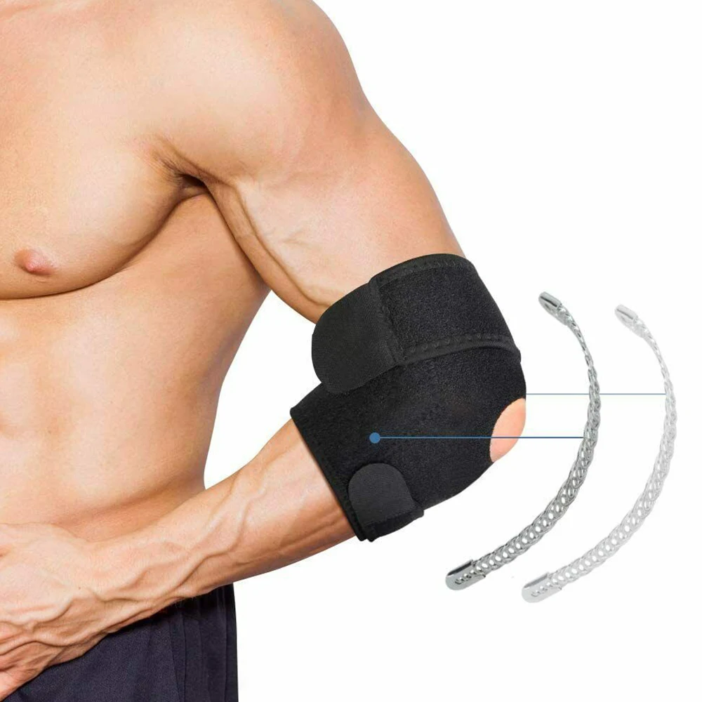 

Adjustable Tennis Spring Elbow Support Breathable Arthritis Golfers Strap Brace Band Pad Protection Gym Sport Nice