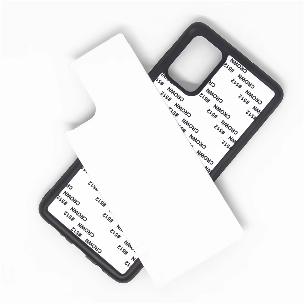 2D Sublimation Blank Case For Samsung Galaxy A71 A51 A21S A31 S20 S21 Plus S20FE M31 A12 5G Ultra TPU Cover Aluminum Plate 10pcs