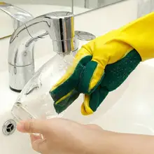 Резиновые волшебные чистящие перчатки железные мочалки бытовой Кухня очиститель посуды мыть перчатки для уборка кухни, ванной инструмент