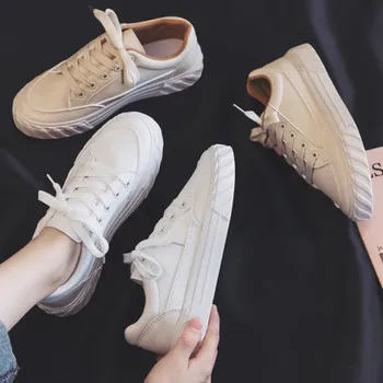 

White board shoes for girls students women canvas for leisure walking shoes hot in ins