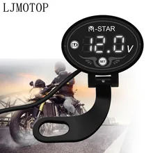 Moto Voltmetro del Tester Display A Led Tester di Tensione Per HONDA CRF230F XR230 XR250 XR400 CRF 230F XR 250 230 400 Accessori
