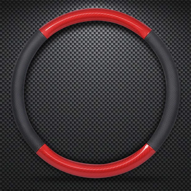 

Mazda 3 Angkesaila Steering Wheel Cover Genuine Leather CX-5 Tezi CX-4 Carbon Fiber Modified Grip Cover Wholesale