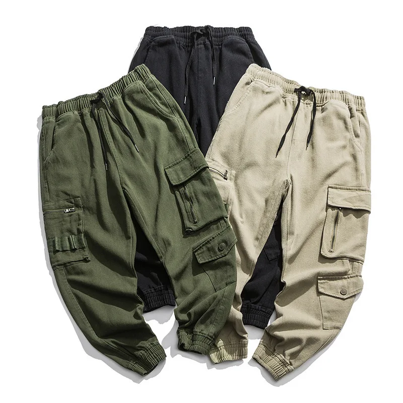 

Origional Men'S Wear Shu 2019 New Style Multi-pockets Bib Overall Men Autumn And Winter Casual Pants Trend Versatile Students Tr