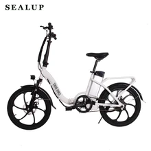 Электрический 20 дюймов складной велосипед из алюминиевого сплава рама 36 в 10 А литиевая батарея маленький складной электровелосипед